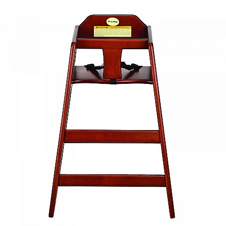 Wooden Stackable High Chair, Supports Up to 50 lb, 29.02