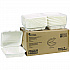 EarthChoice PFAS Free Compostable Hinged Lid Container, 9 x 9 x 3.5, White, Sugarcane, 150/Carton (YMCH0901BB)