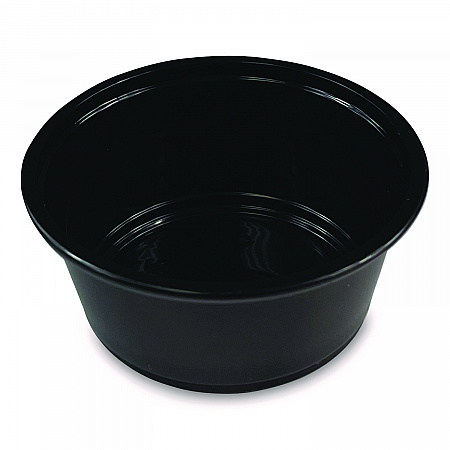 Souffle/Portion Cups, 3.25 oz, Plastic, Black, 2,500/Carton (PRTN325BL)