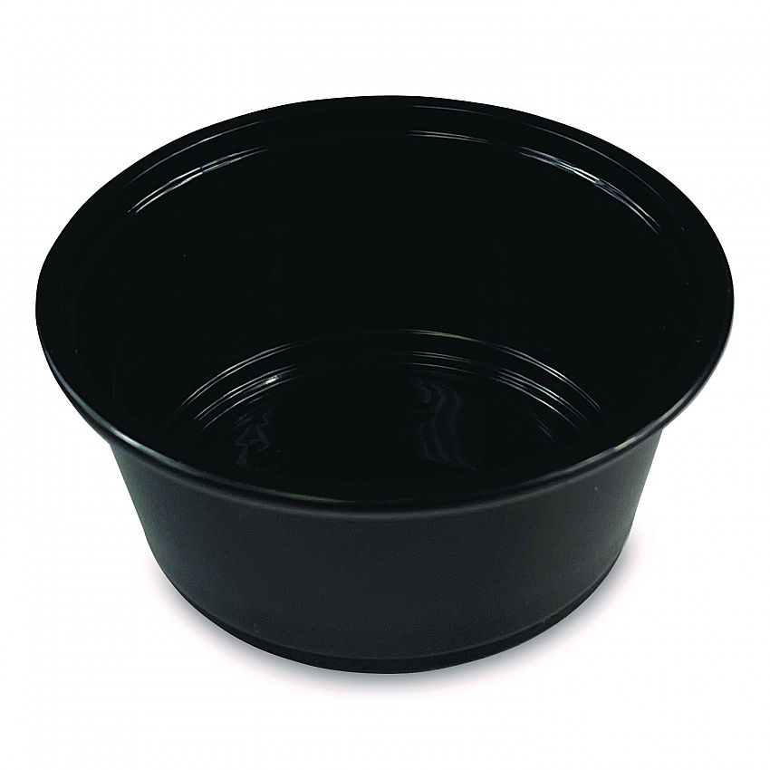 Souffle/Portion Cups, 3.25 oz, Plastic, Black, 2,500/Carton (PRTN325BL)