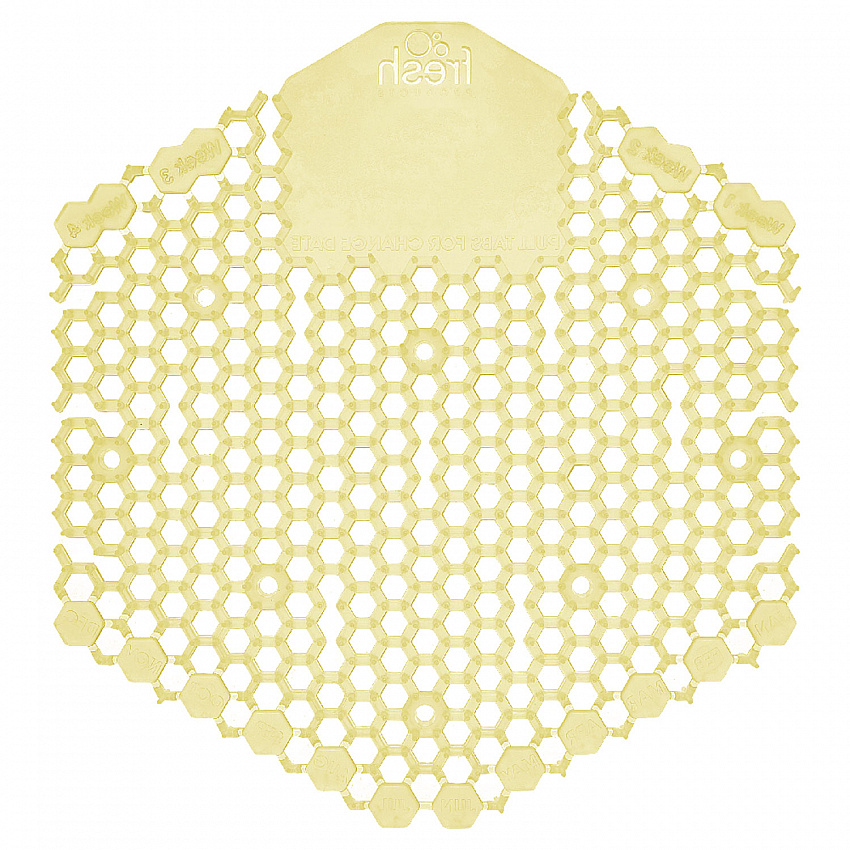 Wave 3D Urinal Deodorizer, Citrus Scent, Yellow, 10/Box (3WDS60CITBX)