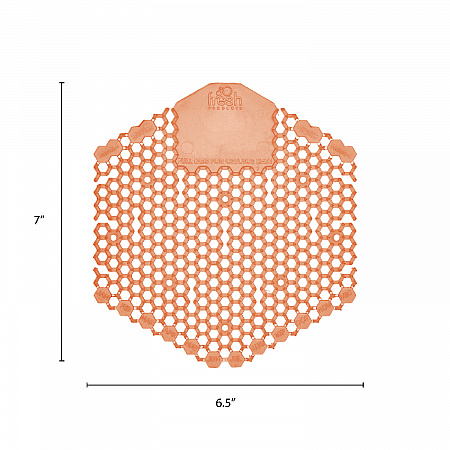 Wave 3D Urinal Deodorizer, Mango Scent, Orange Color, 10/Box (3WDS60MAN)