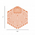Wave 3D Urinal Deodorizer, Mango Scent, Orange Color, 10/Box (3WDS60MAN)