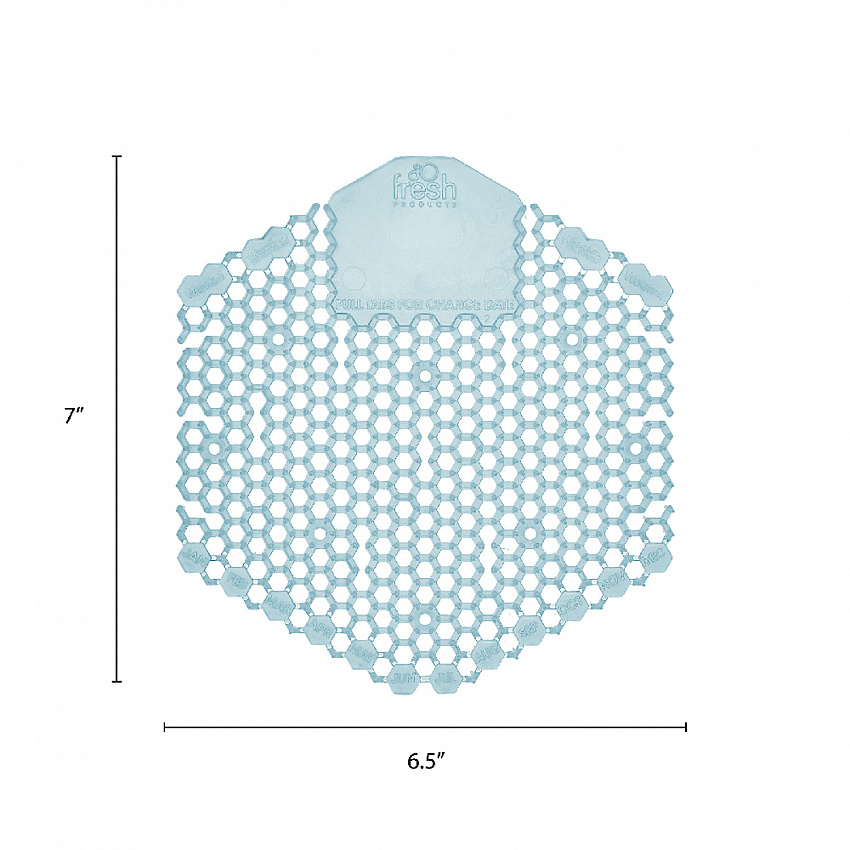Wave 3D Urinal Deodorizer, Ocean Mist Scent, Blue, 10/Box, 6 Boxes/Carton (3WDS60OMI)
