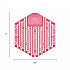 Wave 3D Urinal Deodorizer, Spiced Apple Scent, Red, 10/Box (3WDS60SAP)