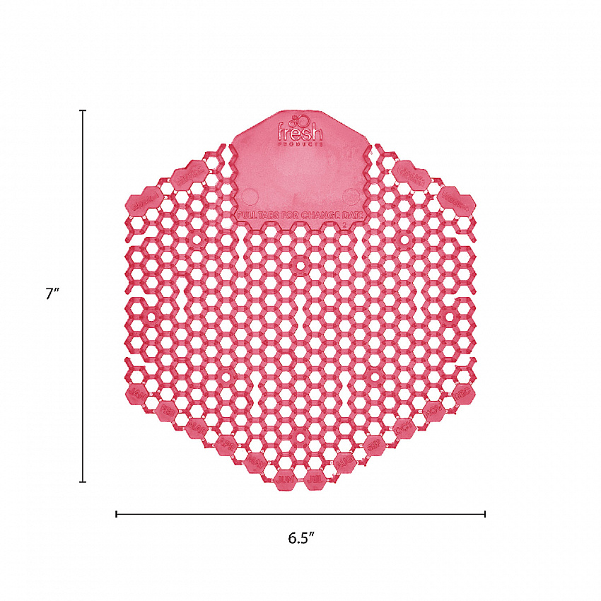 Wave 3D Urinal Deodorizer, Spiced Apple Scent, Red, 10/Box (3WDS60SAP)
