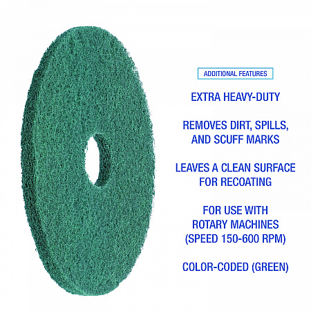 Heavy-Duty Scrubbing Floor Pads, 13
