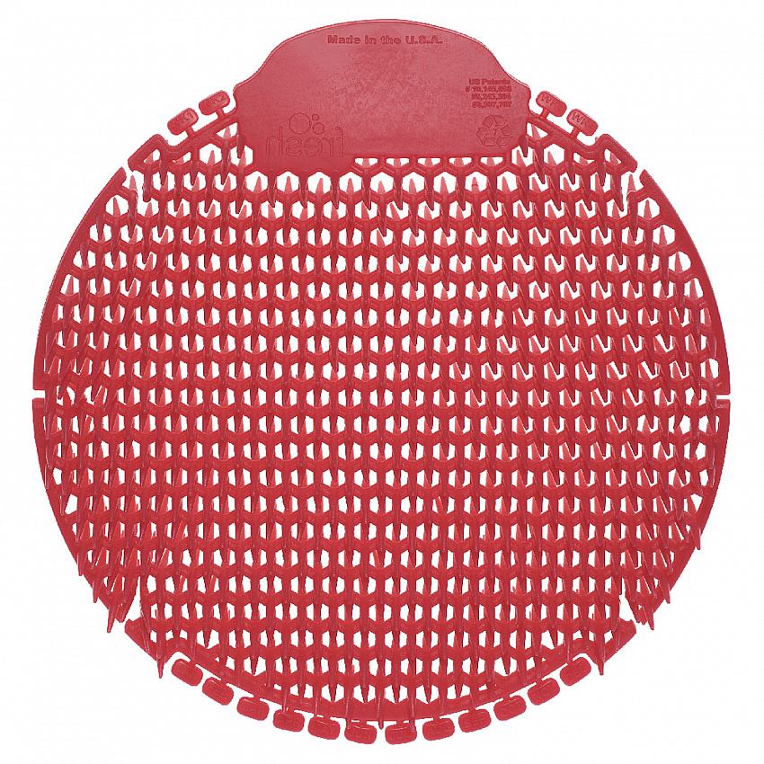 Slant7 with Terminator Urinal Screen, Forest Scent, Red, 30/Carton (S7TCT)