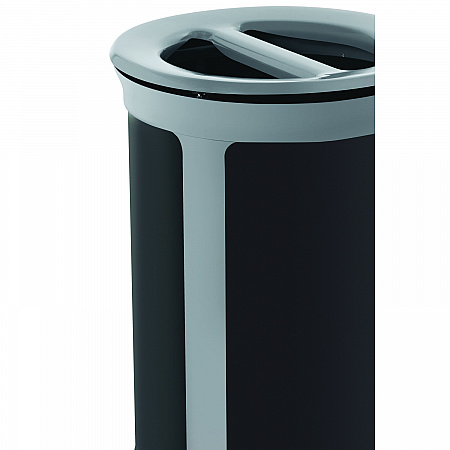 ENHANCE Series Waste Receptacle, Dual Top Hole, 23 gal, Metal, Pearl Gray/Umbra Gray (2172841)