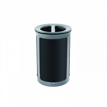 ENHANCE Series Waste Receptacle, Dual Top Hole, 23 gal, Metal, Pearl Gray/Umbra Gray (2172841)