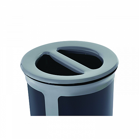 ENHANCE Series Waste Receptacle, Dual Top Hole, 23 gal, Metal, Pearl Gray/Umbra Gray (2172841)