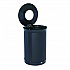 ENHANCE Series Waste Receptacle, 33 gal, Metal, Jet Black Metallic (2172842)