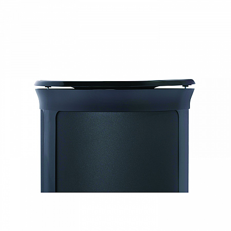 ENHANCE Series Waste Receptacle, 33 gal, Metal, Jet Black Metallic (2172842)