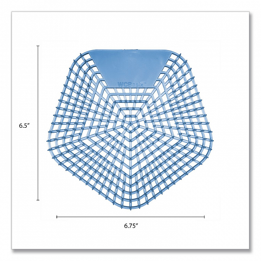 Anti-Splash Urinal Screen, Clean Cotton Scent, Blue, 0.11 oz, 10/Box (1004)