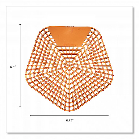 Anti-Splash Urinal Screen, Mango Mist Scent, Orange, 0.11 oz, 10/Box (1006)