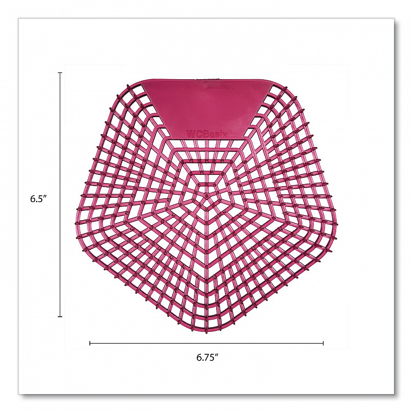 Anti-Splash Urinal Screen, Apple Cinnamon Scent, Red, 0.11 oz, 10/Box (1007)