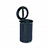 ENHANCE Series Waste Receptacle, Dual Top Hole, 23 gal, Metal, Jet Black Metallic (2172844)