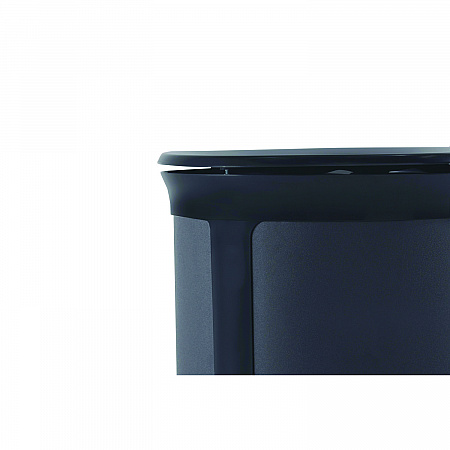 ENHANCE Series Waste Receptacle, Dual Top Hole, 23 gal, Metal, Jet Black Metallic (2172844)