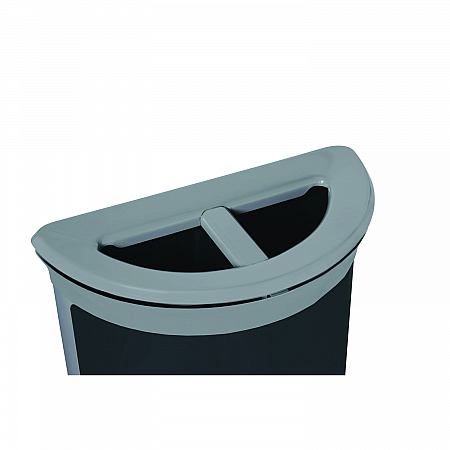 ENHANCE Series Waste Receptacle, Dual Top Hole, 11.5 gal, Metal, Pearl Gray/Umbra Gray (2172846)