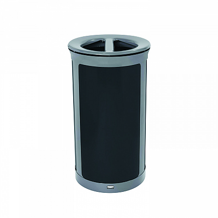ENHANCE Series Waste Receptacle, Dual Top Hole, 33 gal, Metal, Pearl Gray/Umbra Gray (2172847)