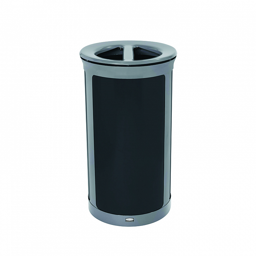 ENHANCE Series Waste Receptacle, Dual Top Hole, 33 gal, Metal, Pearl Gray/Umbra Gray (2172847)