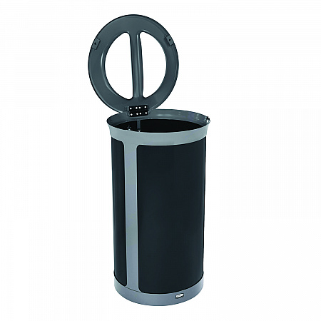 ENHANCE Series Waste Receptacle, Dual Top Hole, 33 gal, Metal, Pearl Gray/Umbra Gray (2172847)
