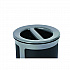 ENHANCE Series Waste Receptacle, Dual Top Hole, 33 gal, Metal, Pearl Gray/Umbra Gray (2172847)