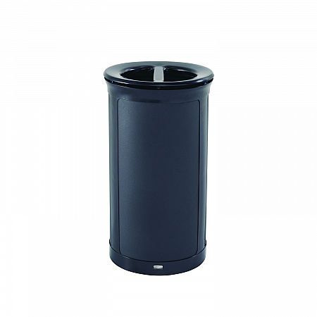 ENHANCE Series Waste Receptacle, Dual Top Hole, 33 gal, Metal, Jet Black Metallic (2172848)