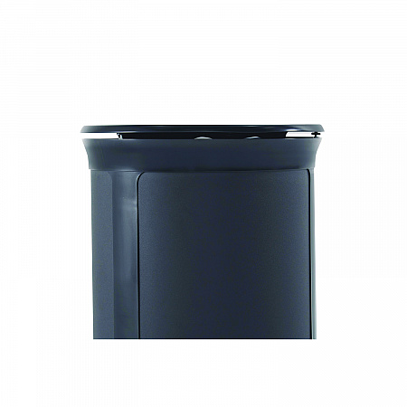 ENHANCE Series Waste Receptacle, Dual Top Hole, 33 gal, Metal, Jet Black Metallic (2172848)