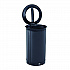 ENHANCE Series Waste Receptacle, Dual Top Hole, 33 gal, Metal, Jet Black Metallic (2172848)