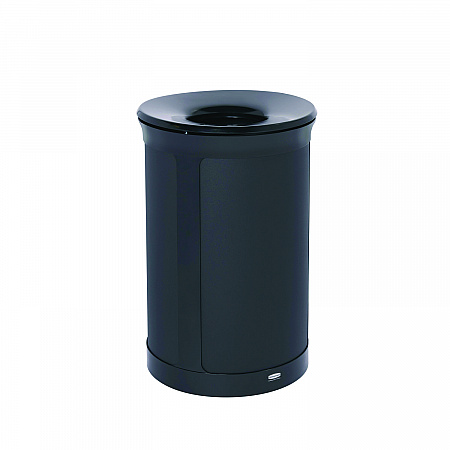 ENHANCE Series Waste Receptacle, 23 gal, Metal, Jet Black Metallic (2172850)