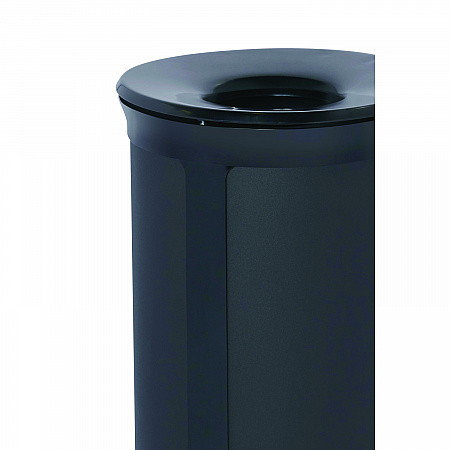 ENHANCE Series Waste Receptacle, 23 gal, Metal, Jet Black Metallic (2172850)