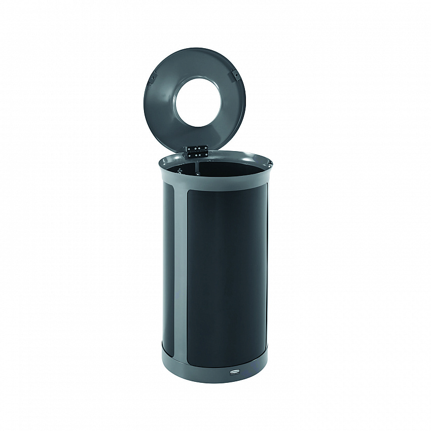 ENHANCE Series Waste Receptacle, 33 gal, Metal, Pearl Gray/Umbra Gray (2172852)