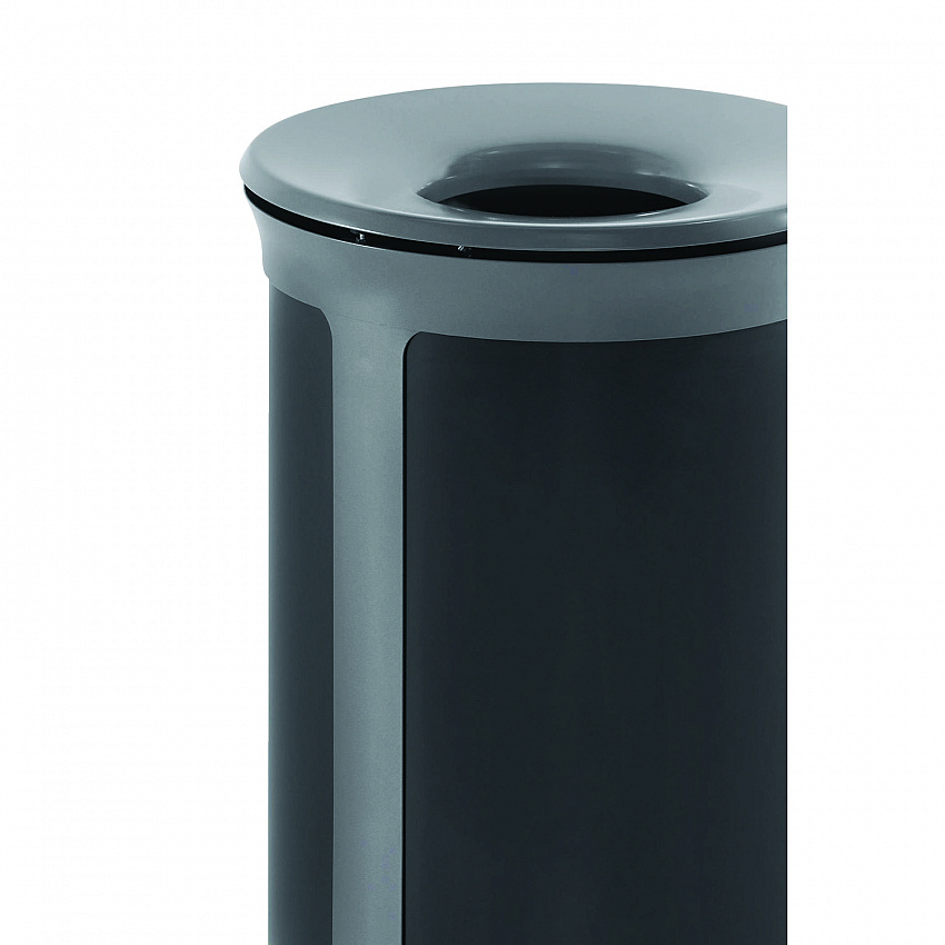 ENHANCE Series Waste Receptacle, 33 gal, Metal, Pearl Gray/Umbra Gray (2172852)