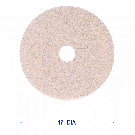 Natural Hog Hair Burnishing Floor Pads, 17