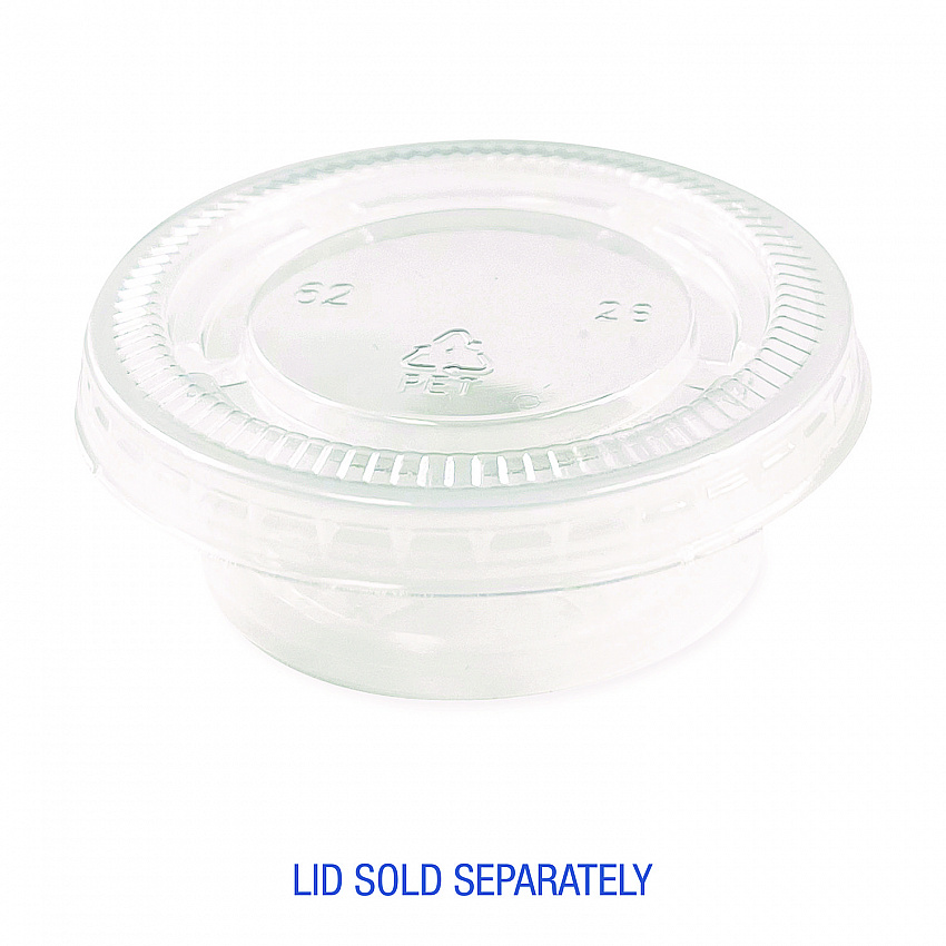 Souffle/Portion Cups, 1.5 oz, Plastic, Translucent, 2,500/Carton (PRTN15TS)