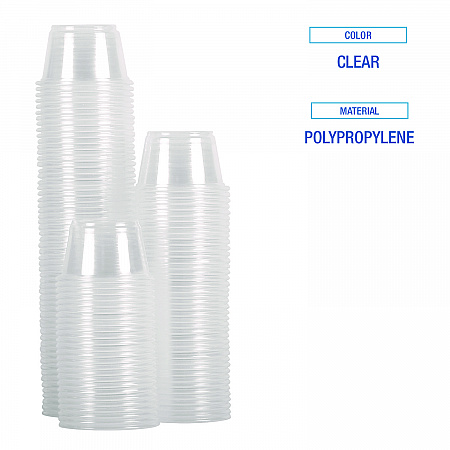 Souffle/Portion Cups, 3.25 oz, Plastic, Translucent, 2,500/Carton (PRTN325TS)