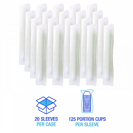 Souffle/Portion Cups, 3.25 oz, Plastic, Translucent, 2,500/Carton (PRTN325TS)
