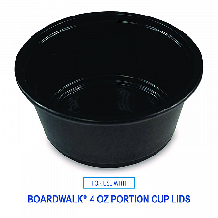 Souffle/Portion Cups, 3.25 oz, Plastic, Black, 2,500/Carton (PRTN325BL)