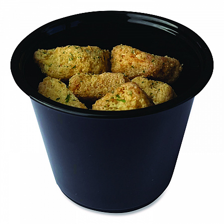 Souffle/Portion Cups, 5.5 oz, Plastic, Black, 2,500/Carton (PRTN55BL)