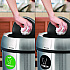 17 Gallon Stainless Steel Indoor Compost and Trash Station with Swivel Lid (47065L1COT)