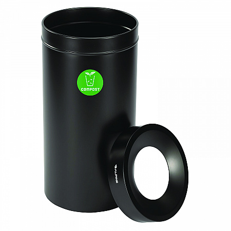 27 Gallon Black Stainless Steel Compost Can (47527BLKCO)