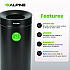 27 Gallon Black Stainless Steel Compost Bin and Trash Can (47527BLKCOT)