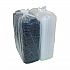 MealMaster Rib Container Base/Lid, 16.6 x 7.3 x 2.3, Black/Clear, Plastic, 80/Carton (YCNC167000DZ)