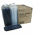 MealMaster Rib Container Base/Lid, 16.6 x 7.3 x 2.3, Black/Clear, Plastic, 80/Carton (YCNC167000DZ)