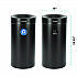 27 Gallon Black Stainless Steel Recycling Can and Trash Receptacle (47527BLKRT)