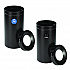 27 Gallon Black Stainless Steel Recycling Can and Trash Receptacle (47527BLKRT)