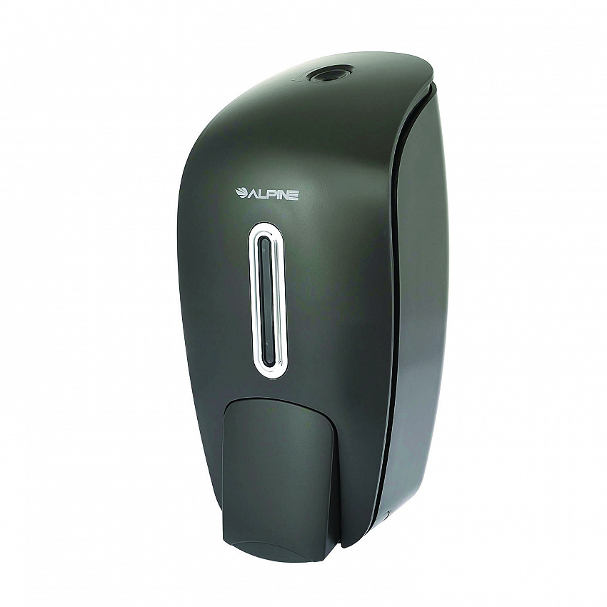Surface Mounted Soap and Hand Sanitizer Dispenser, 27 oz, 4.1 x 4.6 x 9.6, Gray (ALP425GRY)