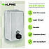 Vertical Manual Surface-Mounted Stainless Steel Liquid Soap Dispenser, 40 oz, 2.8 x 4.8 x 8.1, Brushed Stainless Steel (ALP423SSB)