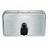 Horizontal Manual Surface-Mounted Stainless Steel Liquid Soap Dispenser, 40 oz, 2.8 x 8.1 x 4.8, Brushed Stainless Steel (ALP424SSB)